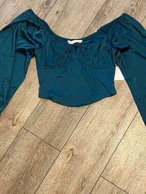 Women’s Emerald Blouse, Altar’d State NWT Long Sleeve, Size S